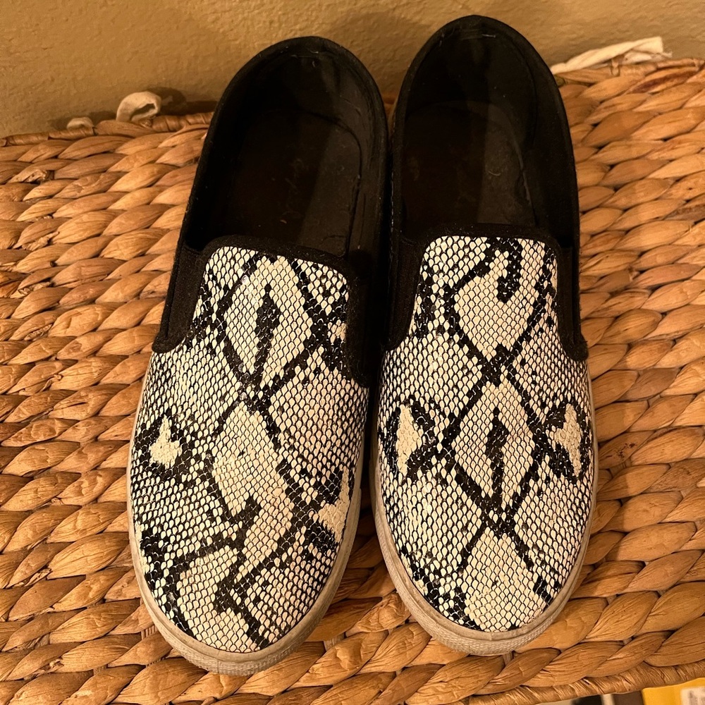 Snake skin sneakers